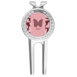 Polka Dot Butterfly Golf Divot Tool & Ball Marker (Personalized)