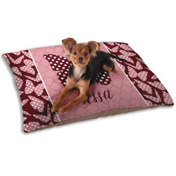 Polka Dot Butterfly Dog Bed - Small w/ Name or Text