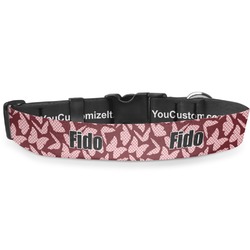 Polka Dot Butterfly Deluxe Dog Collar - Toy (6" to 8.5") (Personalized)