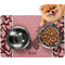 Polka Dot Butterfly Dog Food Mat - Small LIFESTYLE