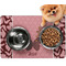 Polka Dot Butterfly Dog Food Mat - Small w/ Name or Text