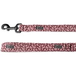 Polka Dot Butterfly Deluxe Dog Leash - 4 ft (Personalized)
