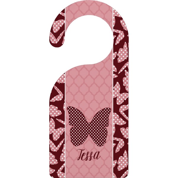 Custom Polka Dot Butterfly Door Hanger (Personalized)