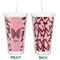 Polka Dot Butterfly Double Wall Tumbler with Straw - Approval
