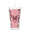 Polka Dot Butterfly Double Wall Tumbler with Straw (Personalized)