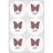 Polka Dot Butterfly Drink Topper - Large - Set of 6