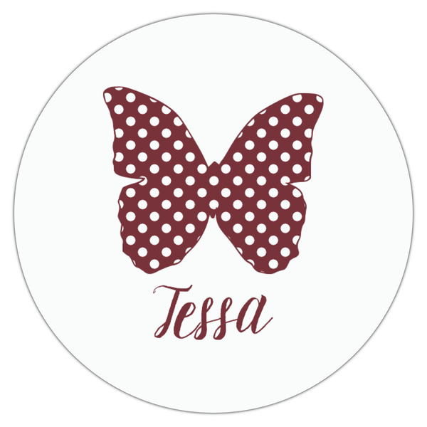 Polka Dot Butterfly Drink Topper - Small - Single