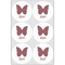 Polka Dot Butterfly Drink Topper - XLarge - Set of 6
