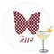 Polka Dot Butterfly Drink Topper - XLarge - Single with Drink