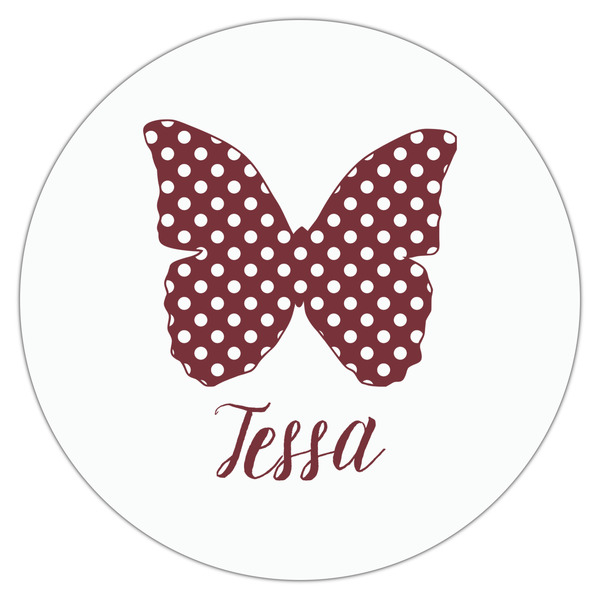 Polka Dot Butterfly Drink Topper - XLarge - Single