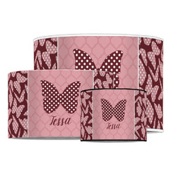 Polka Dot Butterfly Drum Lamp Shade (Personalized)