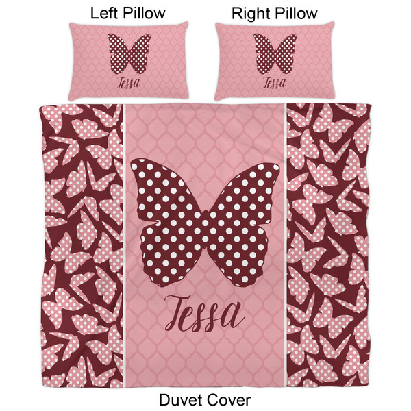 Polka Dot Butterfly Duvet Cover Set - King - Approval