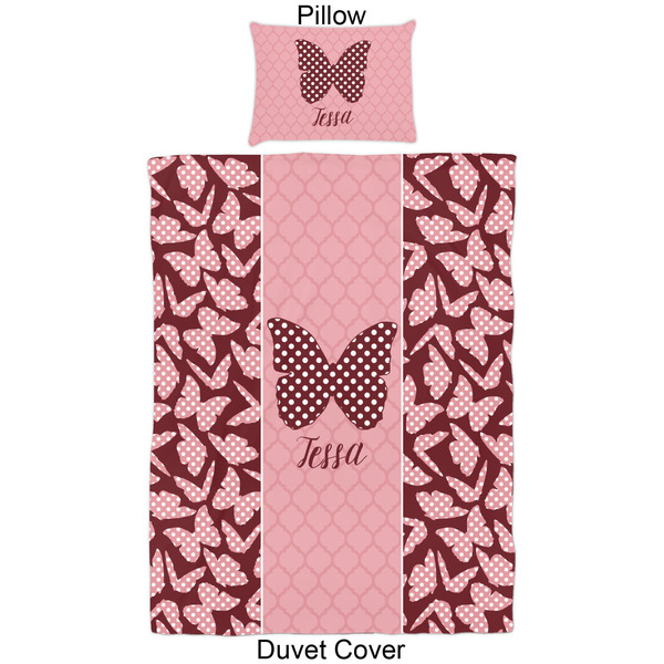 Polka Dot Butterfly Duvet Cover Set - Twin - Approval