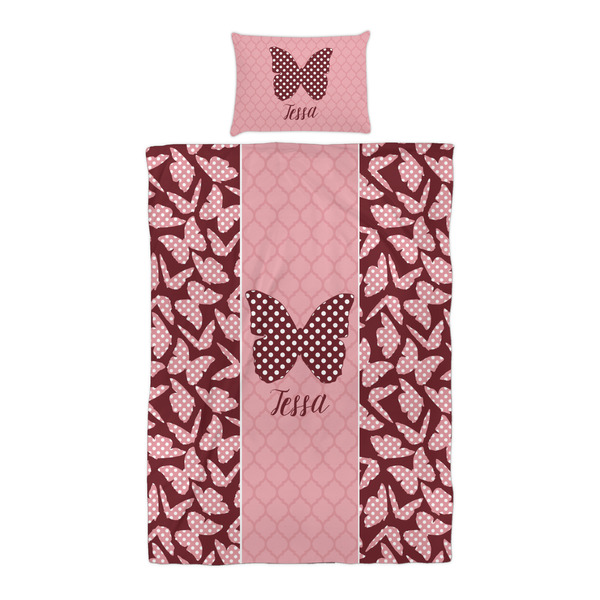 Polka Dot Butterfly Duvet Cover Set - Twin XL - Alt Approval