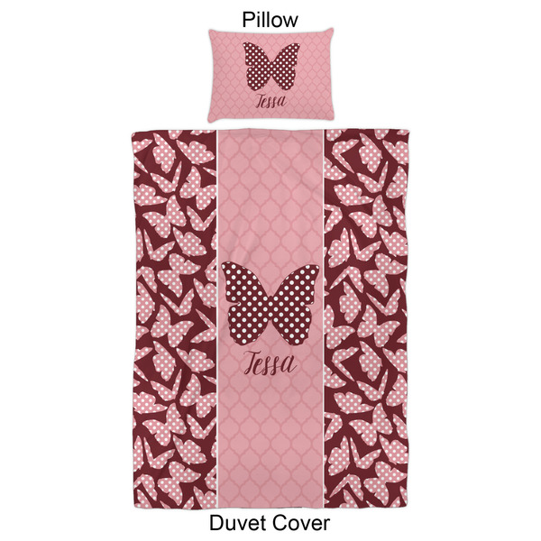 Polka Dot Butterfly Duvet Cover Set - Twin XL - Approval