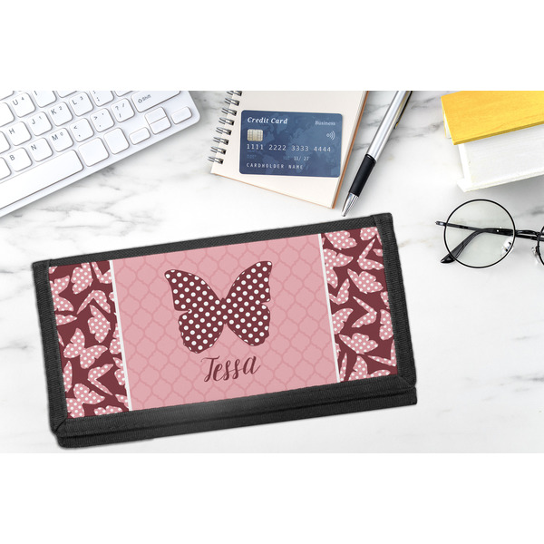 Polka Dot Butterfly DyeTrans Checkbook Cover - LIFESTYLE