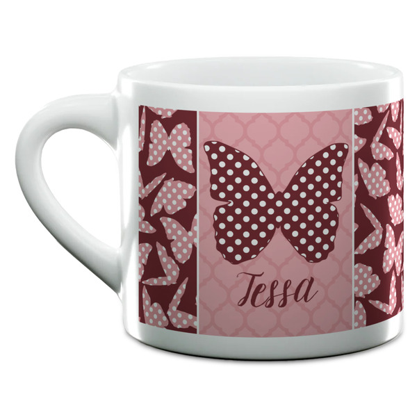 Polka Dot Butterfly Espresso Cup - 6oz (Double Shot) (MAIN)