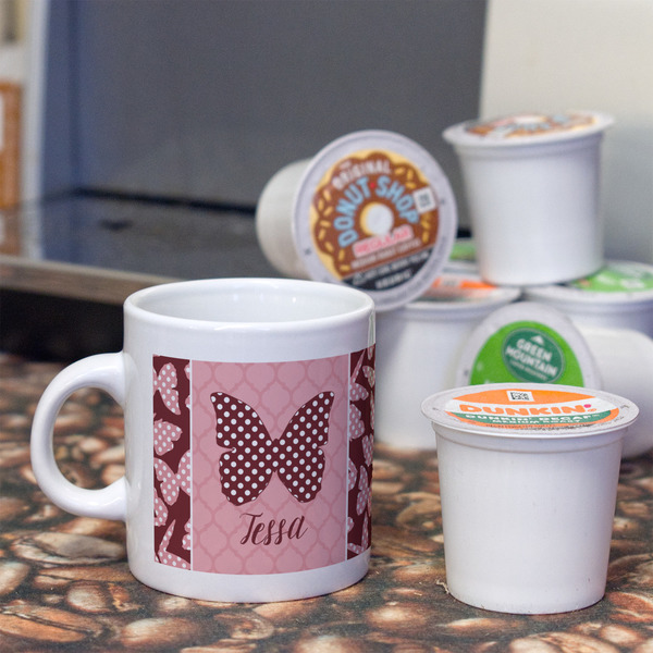 Polka Dot Butterfly Espresso Cup - Single Lifestyle