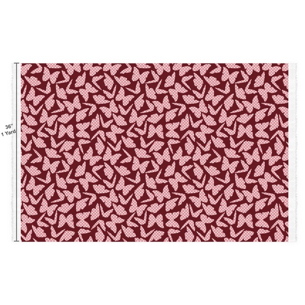 Polka Dot Butterfly Fabric Full Yard