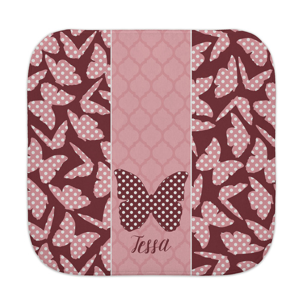 Custom Polka Dot Butterfly Face Towel (Personalized)