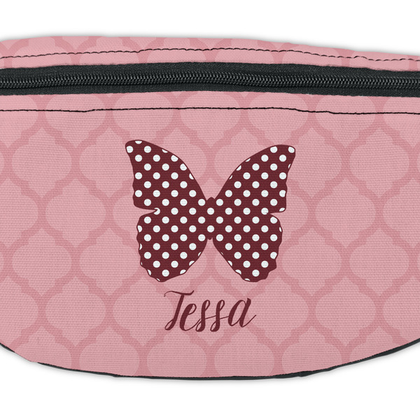 Polka Dot Butterfly Fanny Pack - Closeup