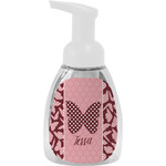 Polka Dot Butterfly Foam Soap Bottle - White (Personalized)