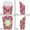 Polka Dot Butterfly French Fry Favor Box - Front & Back View