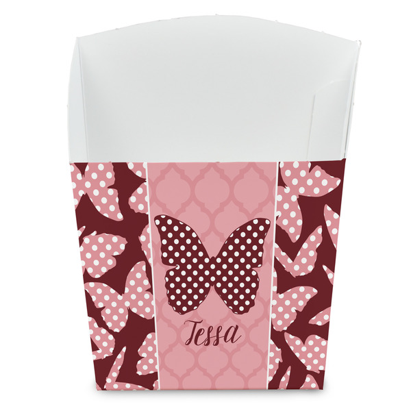 Custom Polka Dot Butterfly French Fry Favor Boxes (Personalized)