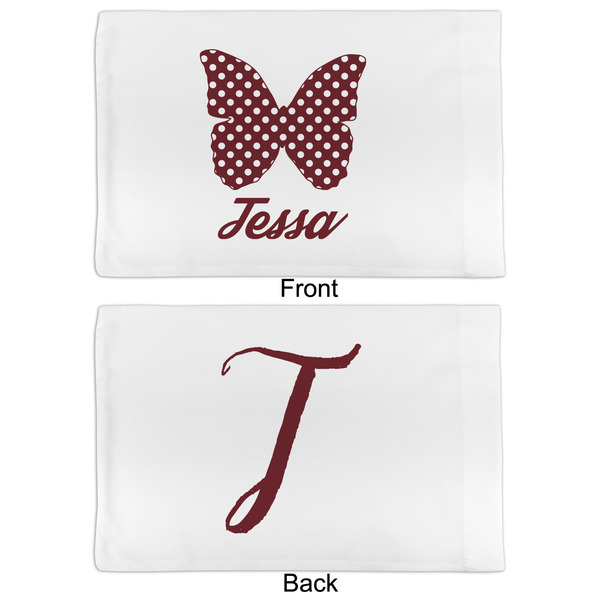 Polka Dot Butterfly Full Pillow Case - APPROVAL (partial print)