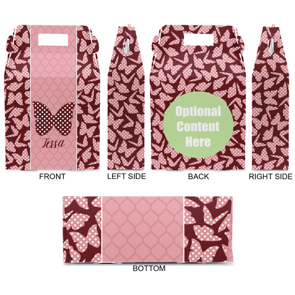 Polka Dot Butterfly Gable Favor Box - Approval