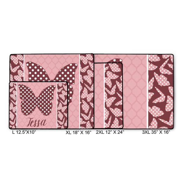 Polka Dot Butterfly Gaming Mats - SIZE CHART