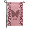 Polka Dot Butterfly Small Garden Flag - Single Sided w/ Name or Text