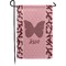 Polka Dot Butterfly Small Garden Flag - Double Sided w/ Name or Text