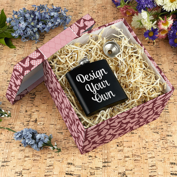 Polka Dot Butterfly Gift Boxes with Lid - Canvas Wrapped - X-Large - In Context