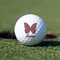 Polka Dot Butterfly Golf Ball - Branded - Front Alt