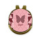 Polka Dot Butterfly Golf Ball Marker - Hat Clip - Gold