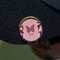 Polka Dot Butterfly Golf Ball Marker Hat Clip - Gold - On Hat