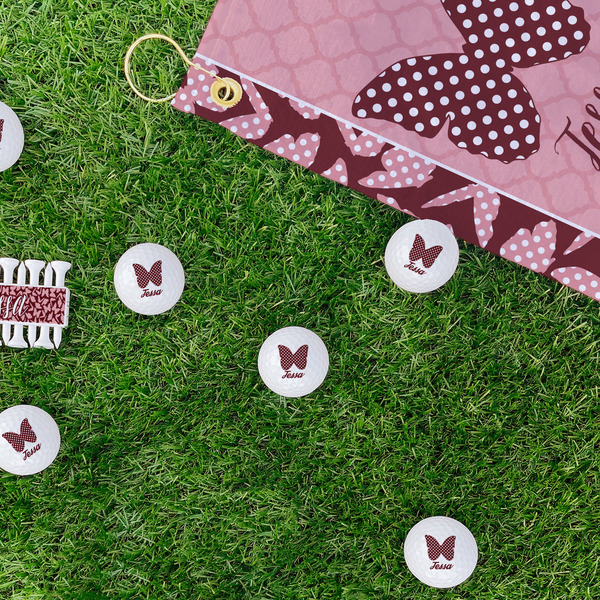 Polka Dot Butterfly Golf Balls - Generic - Set of 12 - LIFESTYLE