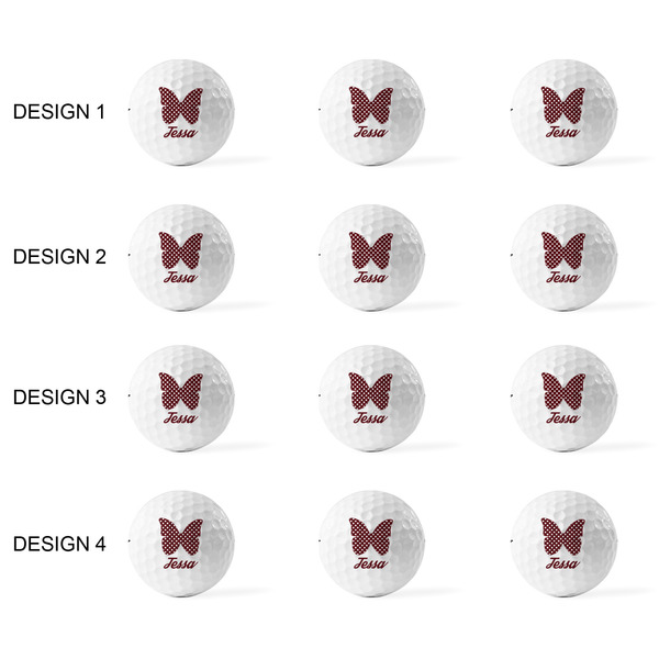 Polka Dot Butterfly Golf Balls - Titleist - Set of 12 - APPROVAL