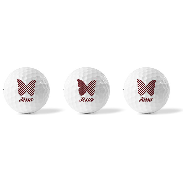 Polka Dot Butterfly Golf Balls - Titleist - Set of 3 - APPROVAL