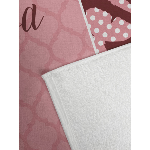 Polka Dot Butterfly Golf Towel - Detail