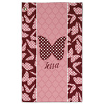 Polka Dot Butterfly Golf Towel - Poly-Cotton Blend w/ Name or Text