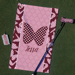 Polka Dot Butterfly Golf Towel Gift Set (Personalized)