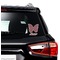 Polka Dot Butterfly Graphic Car Decal (On Car Window)