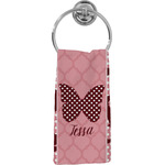 Polka Dot Butterfly Hand Towel - Full Print (Personalized)