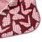 Polka Dot Butterfly Hooded Baby Towel- Detail Corner