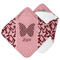 Polka Dot Butterfly Hooded Baby Towel- Main