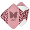 Polka Dot Butterfly Hooded Baby Towel (Personalized)