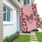 Polka Dot Butterfly House Flags - Double Sided - LIFESTYLE