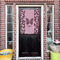 Polka Dot Butterfly House Flags - Double Sided - (Over the door) LIFESTYLE